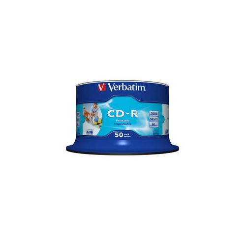 CD-R Verbatim 52X, 700MB, 50buc, Spindle