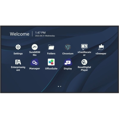 Business Display Viewsonic Seria CDE30 CDE6530, 65 inch, 3840 x 2160 pixeli, Black