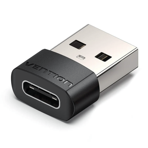 Adaptor Vention CDWB0, USB 2.0 male - USB-C female, Black