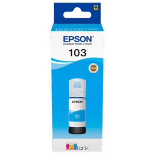 Cartus cerneala Epson 103 ECOTANK , cyan, capacitate 70ml, pentru L1110, L1110 CIS, L1110 MEAF, L3100 CIS, L3101 CIS, L3110, L3110 CIS, L3110 MEAF, L3111.