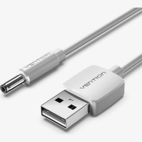 Cablu alimentare Vention CEXWF, USB 2.0 male - 3.5 mm jack DC, 1 m, White