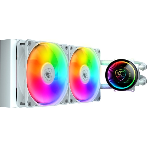 Cooler procesor Cougar Poseidon Elite ARGB 240, ARGB LED, 2 x 120mm, White
