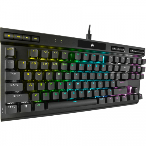 Tastatura Corsair K70 RGB TKL CHAMPION SERIES Cherry MX Speed, RGB LED, USB, Black