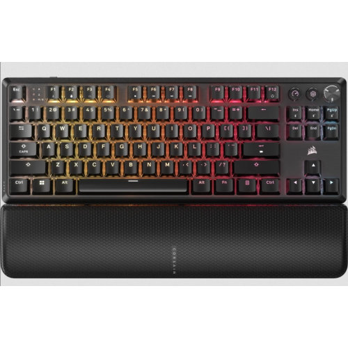 Tastatura Corsair K70 CORE TKL, RGB LED, USB Wireless/USB-A, Black