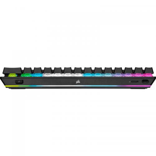 Tastatura Wireless Corsair K70 PRO MINI, RGB LED, Bluetooth/USB Wireless/USB, Black