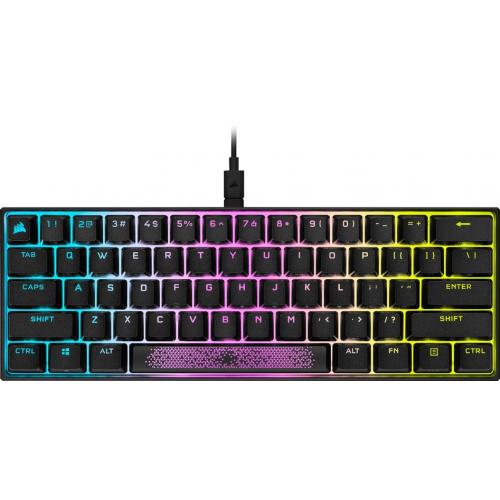 Tastatura Corsair K65 RGB Mini, RGB LED, USB, Black