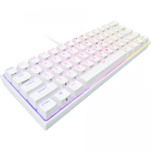 Tastatura Corsair K65 RGB Mini, RGB LED, USB, White