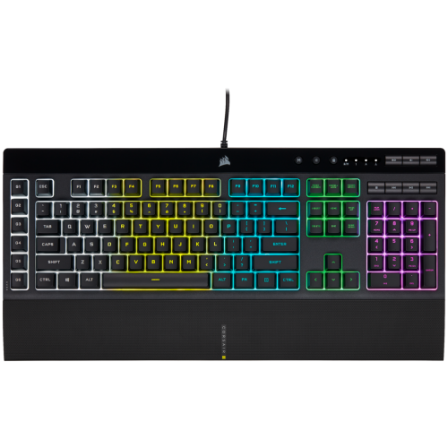 Tastatura Corsair K55 RGB Pro, RGB LED, USB, Black