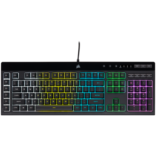 Tastatura Corsair K55 RGB Pro, RGB LED, USB, Black