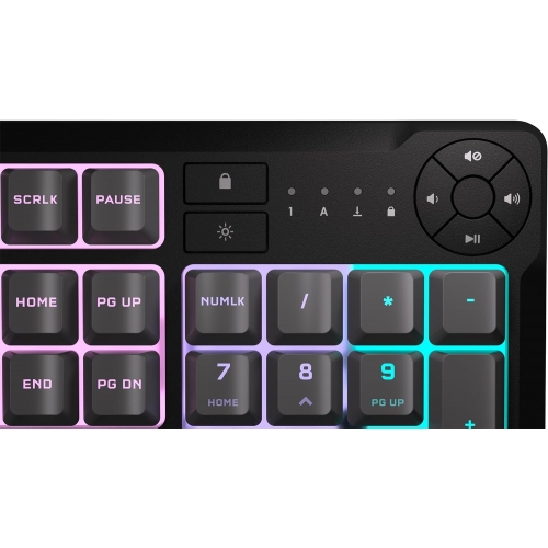 Tastatura Corsair K55 CORE RGB LED, USB, Gray