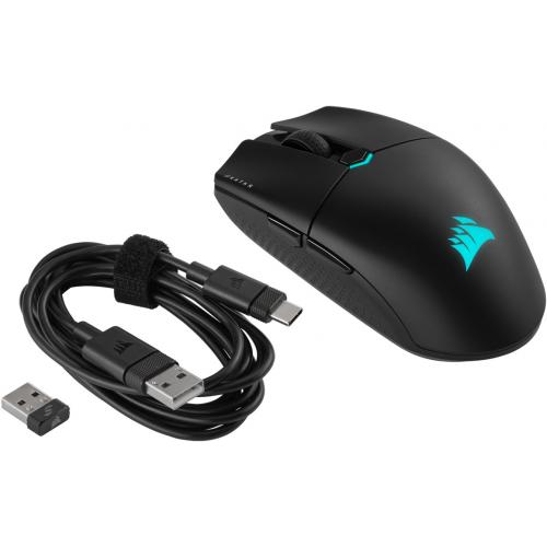 Mouse Optic Corsair Katar Elite, USB Wireless/Bluetooth, Black