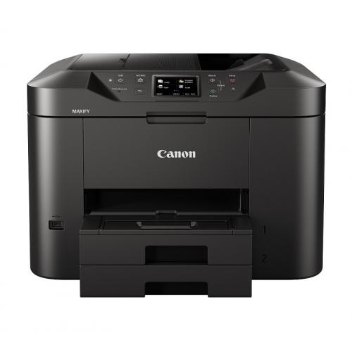 Multifunctional inkjet color Canon Maxify MB2750, dimensiuneA4(Printare, Copiere, Scanare, Fax), duplex, viteza 24ipm alb-negru,15.5ipm color, rezolutie 600x1200 dpi, alimentare hartie 250 coli,scanner cu suport plat CIS, rezolutie scanare 1200 X 1200 dpi