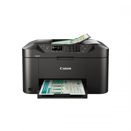 Multifunctional inkjet color Canon Maxify MB2150, dimensiuneA4(Printare, Copiere, Scanare, Fax), duplex, viteza 19ipm alb-negru, 13ipmcolor, rezolutie 600x1200 dpi, alimentare hartie 250 coli, scanner cusuport plat CIS si ADF 50 coli, rezolutie scanare 12