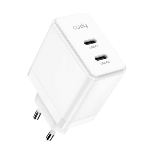 Incarcator retea Cudy CH40, 2 x USB-C, 20 V, 3 A, 40 W, White