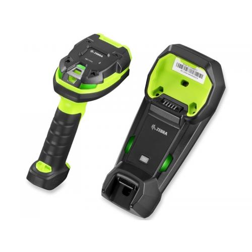 Cititor coduri de bare Zebra DS3678-ER, 2D, Bluetooth, Cradle, Black-Green