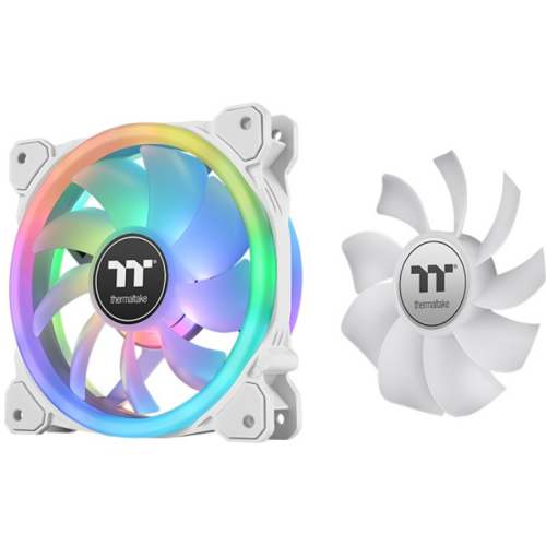 Kit Ventilatoare Thermaltake TT Premium Snow White Swafan 14 RGB, 140 mm, 3 bucati