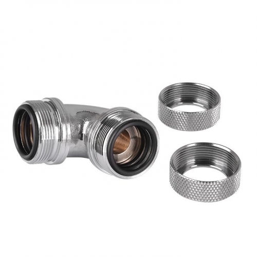 Conector watercooling Thermaltake Pacific G1/4, 90 Degree, Chrome