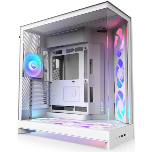Carcasa NZXT H9 Flow RGB+ (2025) White, Fara sursa