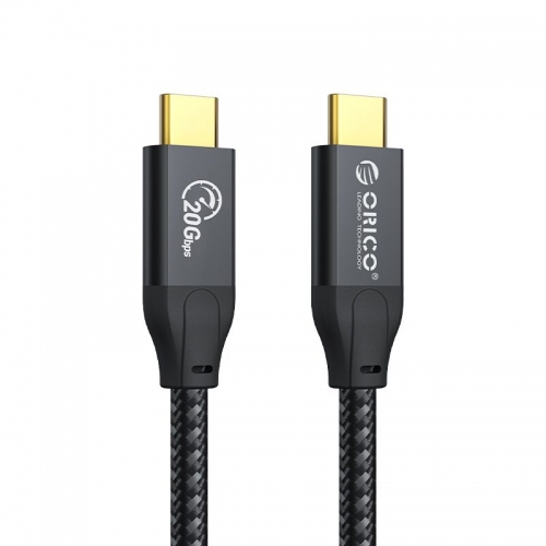 Cablu de date Orico CM32-10-BK, USB-C - USB-C, 1m, Black