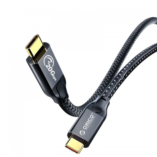 Cablu de date Orico CM32-30-BK, USB-C male  - USB-C male, 3m, Black