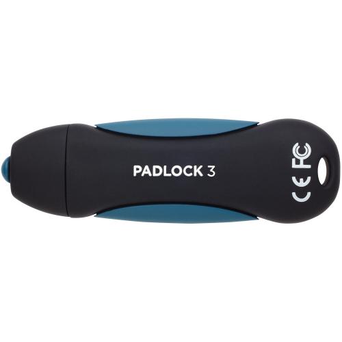 Stick memorie Corsair Flashdrive Padlock 3, 256GB, USB 3.0, Black-Blue