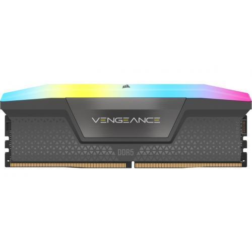 Kit Memorie Corsair Vengeance RGB Grey AMD EXPO 32GB, DDR5-5200MHz, CL40, Dual Channel