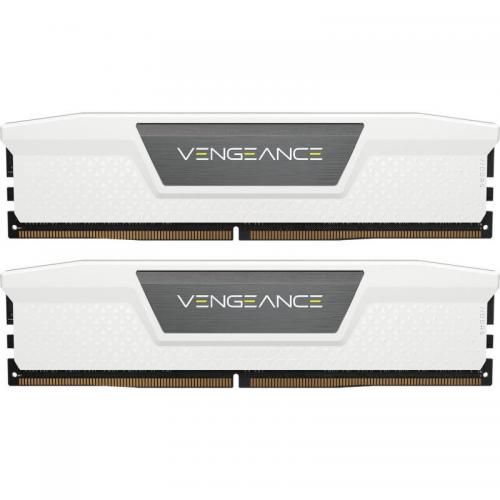 Memorie RAM Corsair Vengeance RGB White 32GB DDR5 5600MHz CL36 Kit of 2