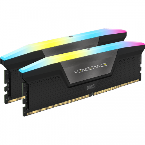 Kit Memorie Vengeance RGB 32GB, DDR5-6000MHz, CL40, Dual Channel