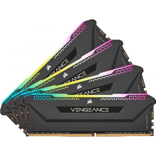 Kit Memorie Corsair Vengeance RGB PRO SL 64GB, DDR4-3200MHz, CL16, Quad Channel