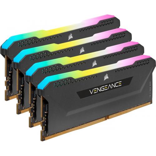 Kit Memorie Corsair Vengeance RGB PRO SL 64GB, DDR4-3200MHz, CL16, Quad Channel