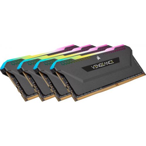 Kit Memorie Corsair Vengeance RGB PRO SL 64GB, DDR4-3200MHz, CL16, Quad Channel