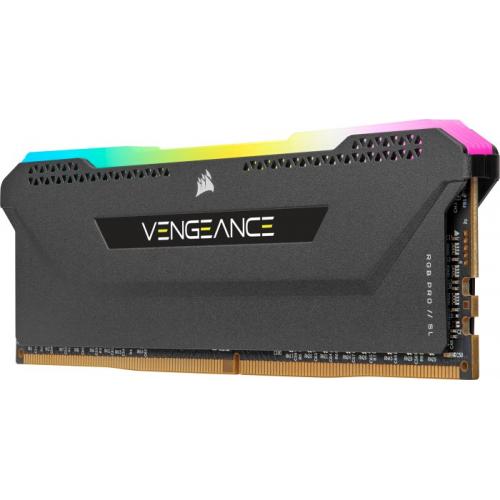 Kit Memorie Corsair Vengeance RGB PRO SL 64GB, DDR4-3200MHz, CL16, Quad Channel