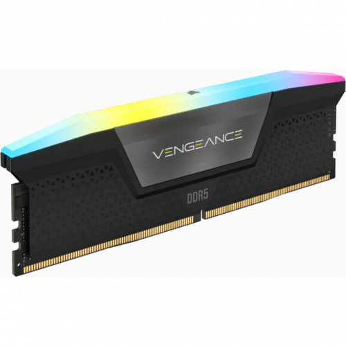 Kit Memorie Corsair Vengeance RGB Black Intel XMP 3.0, 64GB, DDR5-6200MHz, CL32, Dual Channel