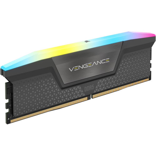 Kit Memorie Corsair Vengeance RGB Grey Intel XMP 3.0/AMD EXPO 64GB, DDR5-6000MHz, CL40, Dual Channel