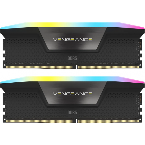 Kit memorie Corsair Vengeance RGB Black Intel XMP 3.0, 96GB, DDR5-7000MHz, CL40, Dual Channel