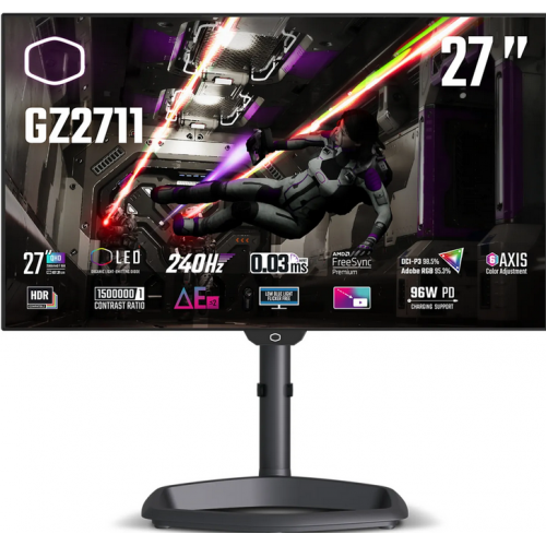 Monitor OLED Cooler Master Tempest GZ2711, 27inch, 2560x1440, 0.03ms GTG, Black
