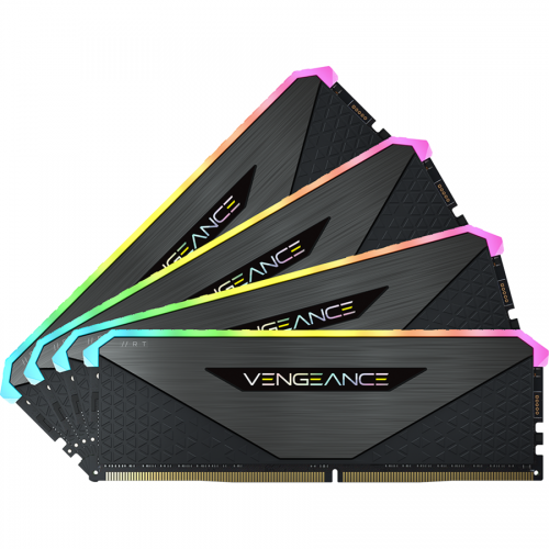 Kit Memorie Corsair Vengeance RGB RT 128GB, DDR4-3200MHz, CL16, Quad Channel