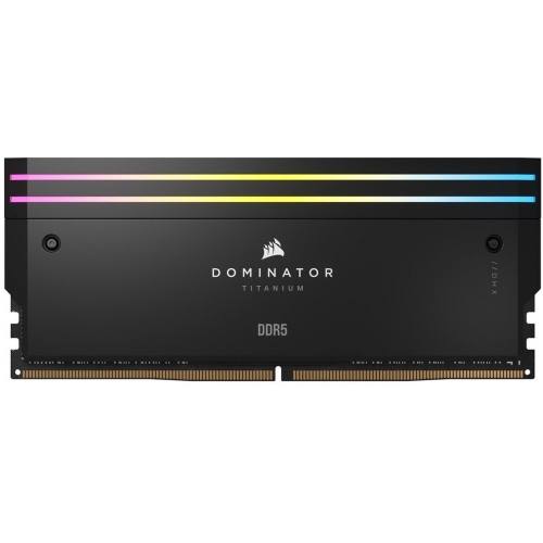 Kit Memorie Corsair Dominator Titanium RGB Black Intel XMP 3.0 32GB, DDR5-7200MHz, CL34, Dual Channel