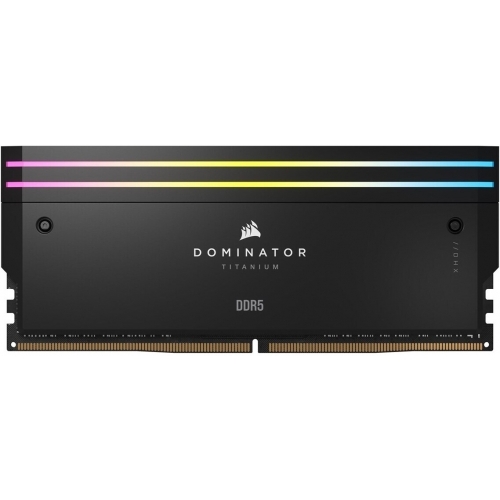 Kit Memorie Corsair Dominator Titanium RGB Black Intel XMP 3.0 64GB, DDR5-6000MHz, CL30, Dual Channel