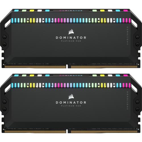 Kit Memorie Corsair Dominator Platinum RGB Black Intel XMP 3.0, 32GB, DDR5-6000MHz, CL30, Dual Channel