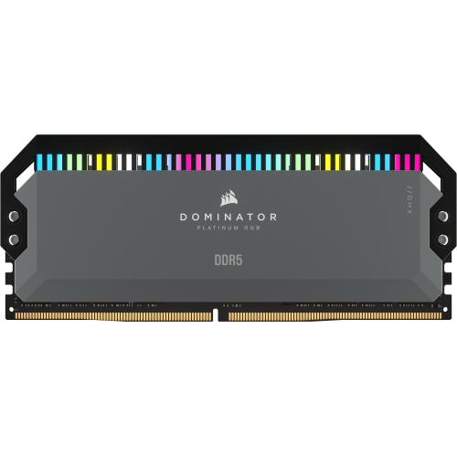 Kit Memorie Corsair Dominator Platinum RGB Grey AMD EXPO 64GB, DDR5-5600MHz, CL40, Dual Channel