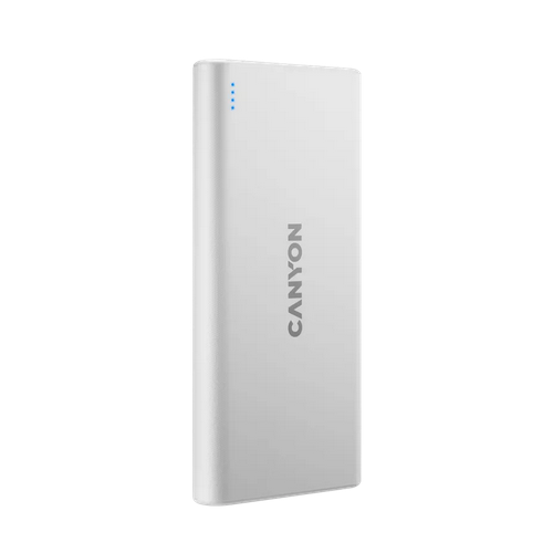 Baterie portabila Canyon PB-106, 10000mAh, 2x USB-A, 1x USB-C, White