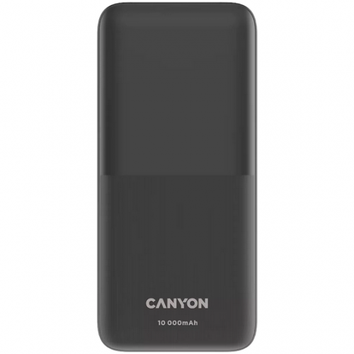 Baterie portabila Canyon PB-1010, 10000mAh, 1x USB-A, 1x USB-C, Black