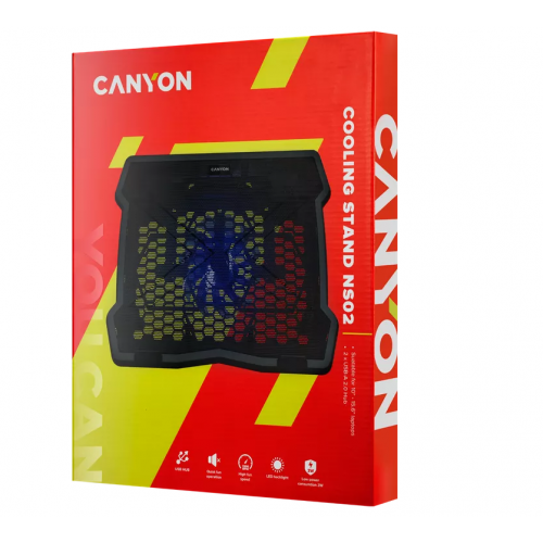 Cooler Pad Canyon CNE-HNS02 pentru laptop de 15.6inch, Black