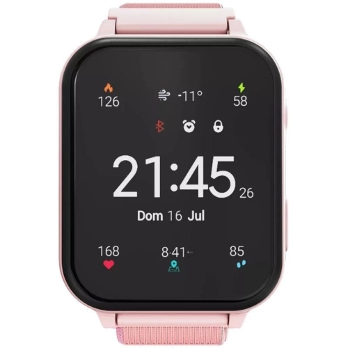 Smartwatch Canyon Alfie KW-37, 1.69 inch, Curea Nylon, Pink