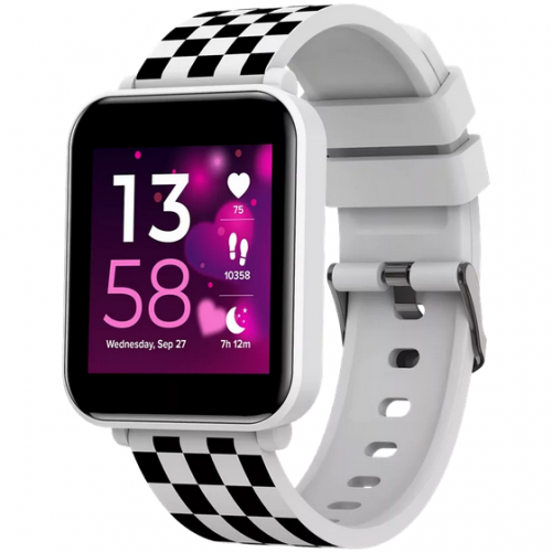 SmartWatch Canyon Joyce KW-43, 1.54inch, Curea Silicon, White-Black