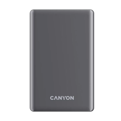Baterie portabila Canyon OnPower 505, 5000 mAh, USB-C, Dark Gray