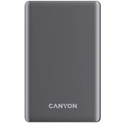 Baterie portabila Canyon OnPower 510 Slim Magsafe, 10000 mAh, 1 x USB-C, Dark Grey
