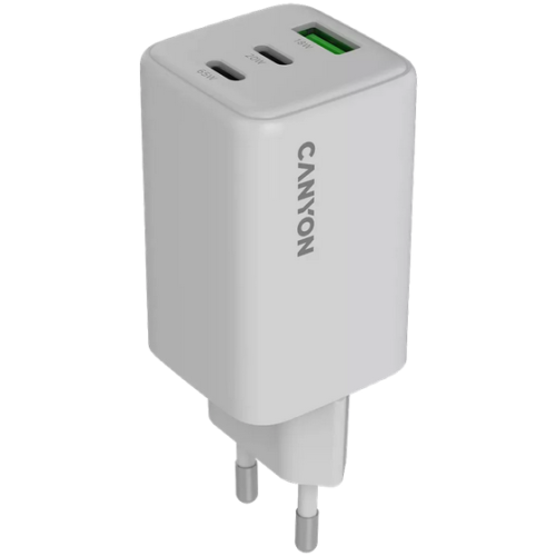 Incarcator retea Canyon CNS-CUW65ACC, 2 x USB-C, 1 x USB, 65W, White