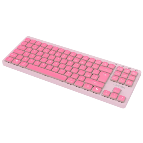 Tastatura Canyon OnType 10, USB-C, Pink